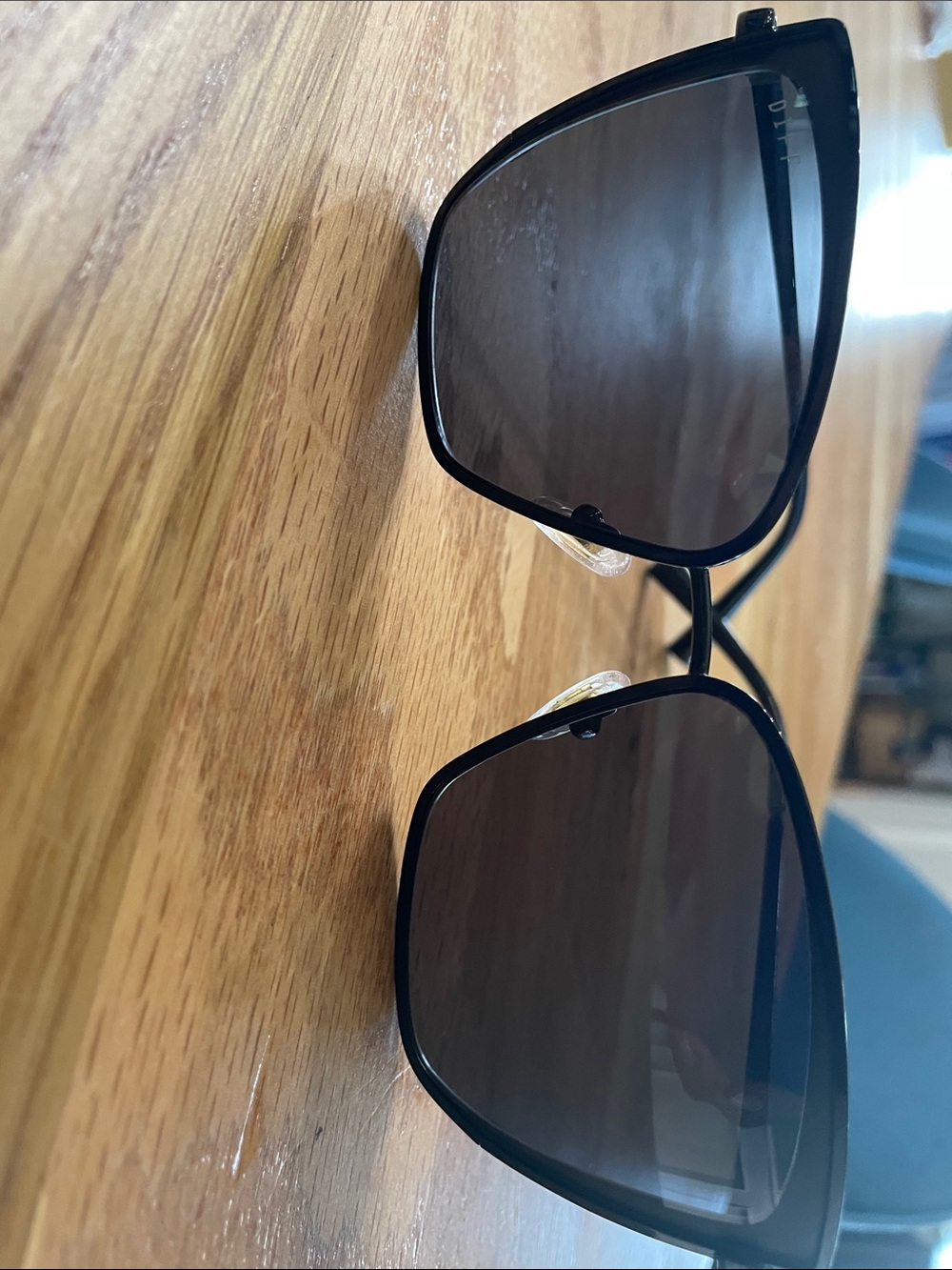 Diff Eyewear Black Sunglasses with Dark Lenses